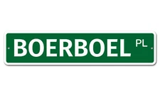 5324 SS Boerboel 4" x 18" Novelty Street Sign Aluminum