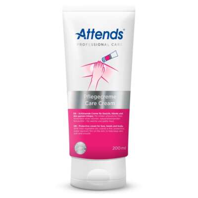 Pflegecreme, 1 x 200 ml, mild und alkoholfrei | Attends Professional Care