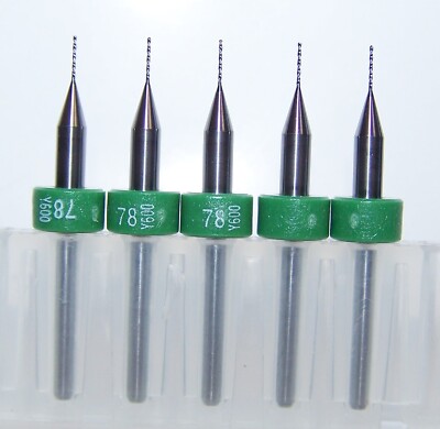 (5) #78 (.0160'') CARBIDE Printed Circuit Board Drills (PCB) 600A0160F180A1