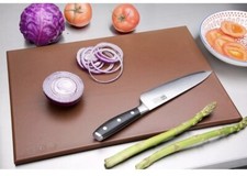 Hygiplas Chopping Board in Brown Coloured 450 x 300 mm x 10mm-New Low Density