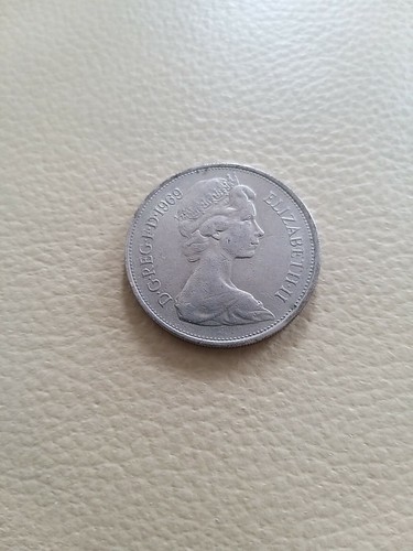 United Kingdom coin 10 New Pence - Elizabeth II 1969 Rare KM# 912 - 第 2/4 張圖片