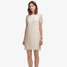 NWT Ann Taylor White Lace Sheath Dress 0P