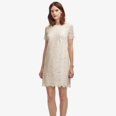 NWT Ann Taylor White Lace Sheath Dress 0P | eBay