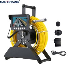 30m Sewer Pipe Inspection Camera 1000TVL 17MM Drain Endoscope 4.3" Monitor DVR