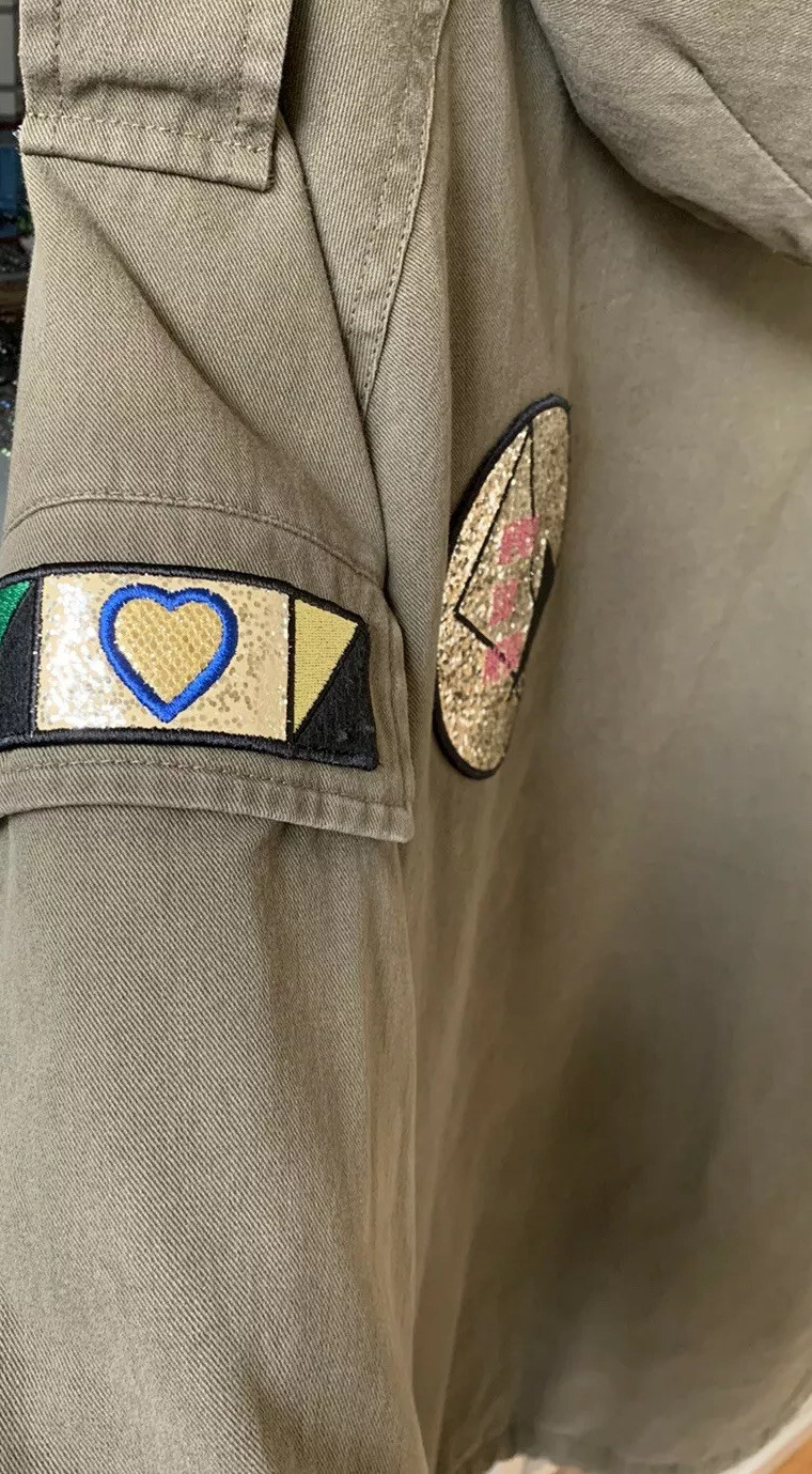 Cappotto Parka Saint Laurent YSL Donna Cachi Verde 100% Cotone Giacca Con Cappuccio IT34