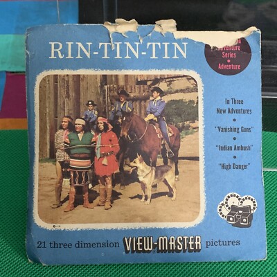 View Master 930-A-B-C, Rin-Tin-Tin, S3 Packet, Sawyer's Vintage, 3 Reel Set