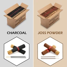 Unscented Incense Sticks 7"  Bulk Wholesale - Natural Blanks, No Scent