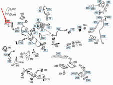 Neu MERCEDES-BENZ S W221 Auspuffanlage Rechte Halterung A2214911441