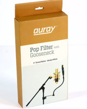 Auray PFN-6 Pop Filter w/ Gooseneck  Pro Quality  Vocal Recording Mic Shield