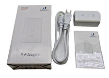 Lot of 2 UBIQUITI 24V POE Adapters with Power Cable 24-7W-G-WH