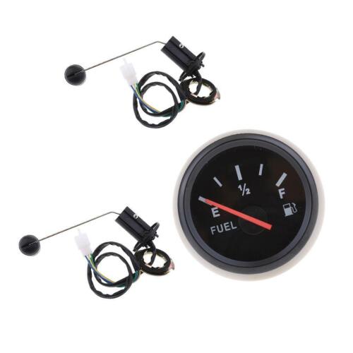 Universal RV Car 2" 52mm Fuel Level Gauge Kit with 2PCS Sensors Fuel Tank - Picture 1 of 12