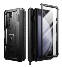 Dexnor For Samsung Galaxy Z Fold 5 4 3 5G Case with S Pen Holder /Ring Kickstand