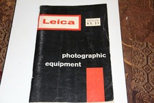 Vintage "LEICA" PHOTOGRAPHIC EQUIPMENT CATALOG No. 35