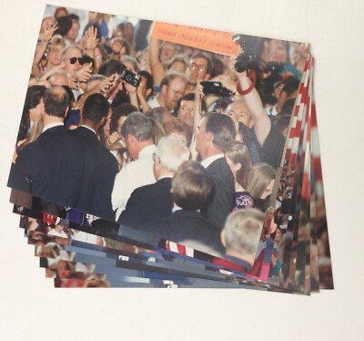 10-PRESIDENT BILL CLINTON Original Campaign Photograph Pictures 5 x 7'' PHOTO Lot