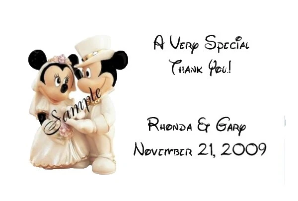 Tarjetas Disney Boda Gracias