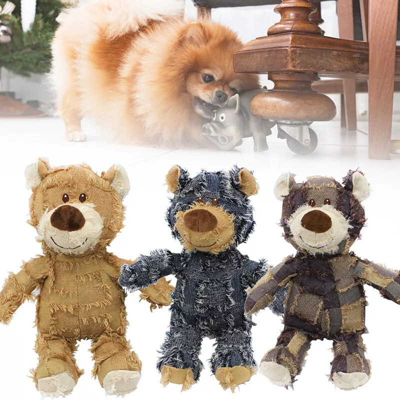 Stuffed teddy 2024 bear dog toy