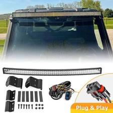 WEISEN 50" Curved LED Light Bar Mount Kit For Polaris Ranger 1000 Pulse Busbar