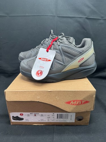 MBT Sport 3 Shoes Women's 4-4.5 Gray Rocker Bottom Walking Sneakers Comfort NIB - Picture 2 of 9