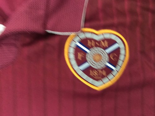 Heart Of Midlothian football shirt Size XL 2009 - 10 Hearts Home Soccer Jersey - Picture 3 of 9