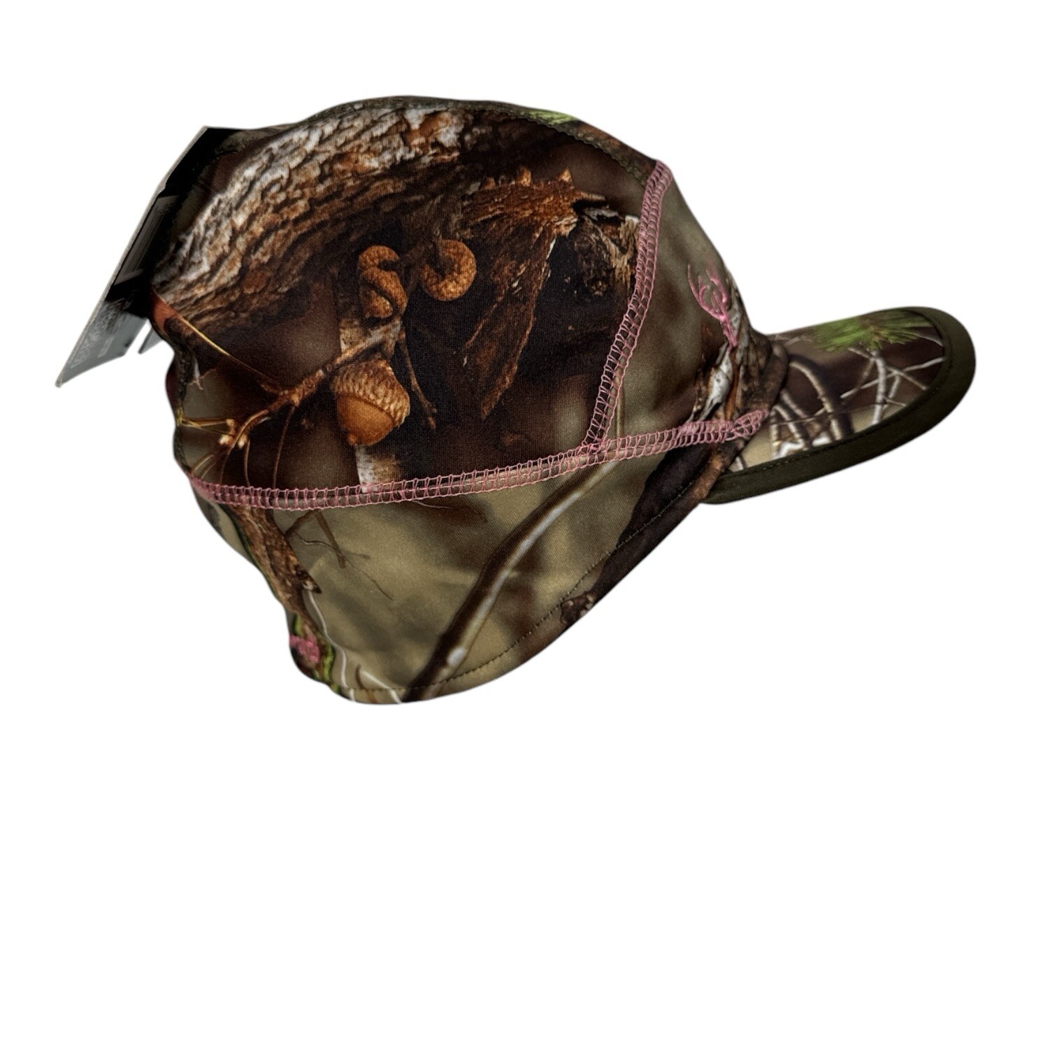 PONY Cappello donna Huntington Foxtrot quercia mimetico foderato in pile rosa apertura coda di cavallo