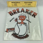 Vintage 1970s Breaker CB Radio Graphic White Thin Cotton T-Shirt Size M/L NOS