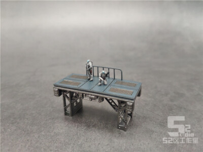 3D Printed 1/144 Scale Ground Handling Platform for Scene Hangar Ground Support