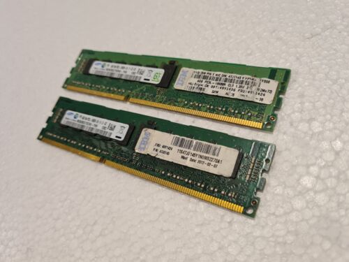 2X Samsung 4 GB 2RX4 PC3L-10600R, DDR3-1333 SERVER MEMORY RAM REGISTERED ECC 8GB - Picture 2 of 4