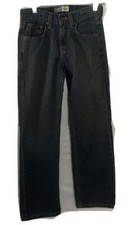 SIGNATURE Levi Strauss Co Boys Dark Wash Relaxed Jeans Size 12 Slim