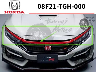 Honda Civic Type-R FK8 Front Grille Garnish Red Genuine 08F21-TGH
