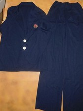 Men's Yacht Theatrical Dance Costume w/ hat Navy Blazer  Pants Medium Adult