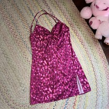 pink leopard print dress