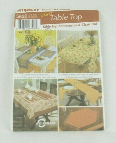 Simplicity Uncut Easy Table Covers & Easy! Table Top Sewing Patterns 5467 & 5530 - Picture 9 of 12