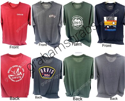 Men's ORVIS GRAPHIC T SHIRT FISHING OUTDOORS M, L, XL, XXL COLOR CHOICE