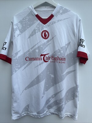 Tyrone GAA Shirt O'Neills White Short Sleeve Gaelic Football Mens