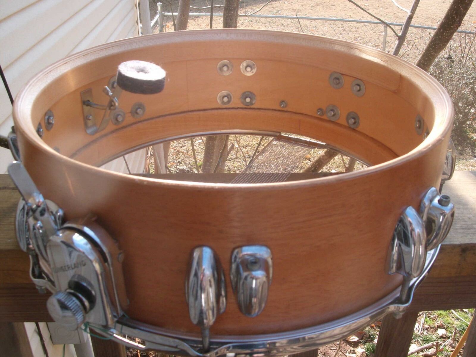 Vintage Slingerland 1960's Snare Parts/ Hand Crafted 5x14 all maple 6