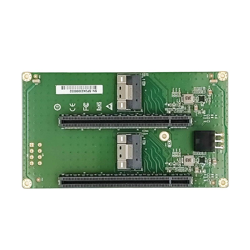 Shinreal  2 Port SFF-8654 to 2 PCIe x16 Slot Adapter----XIC 548PE2 - Image 2 of 4