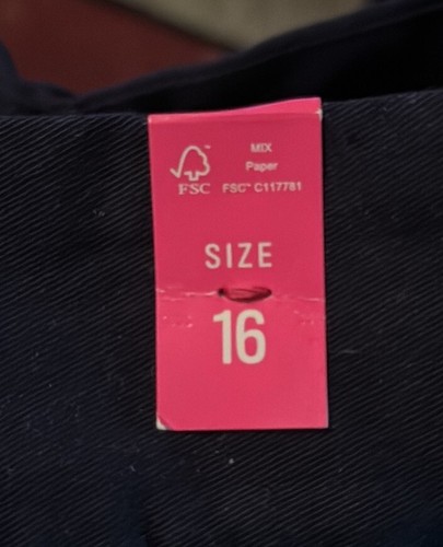 NWT Childrens Place Girls pleated school uniform skirt skort navy blue Size 16 - Picture 5 of 6