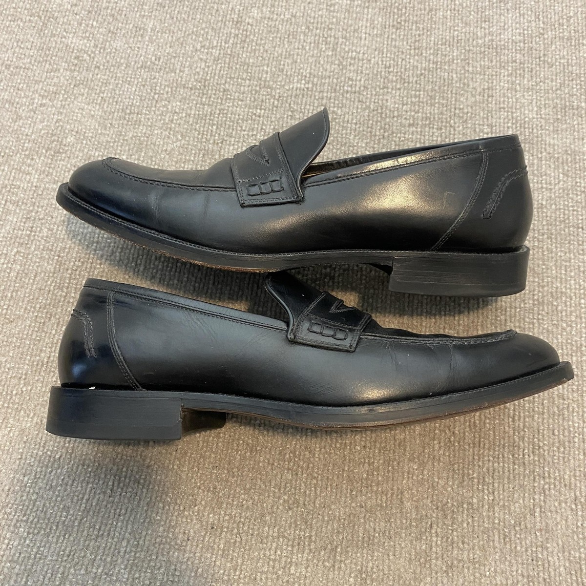 Johnston & Murphy Shoes Mens 11.5 M Black Leather Dress  display picture 2