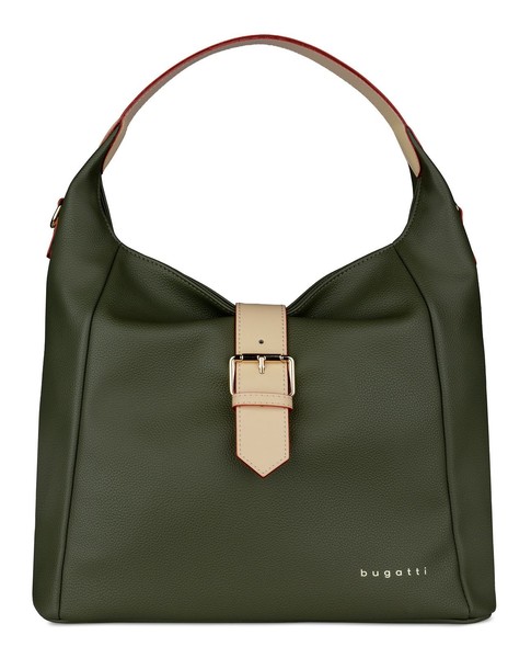 bugatti Ella Shoulder Bag Schultertasche Tasche Olive OlivgrüN Neu-image