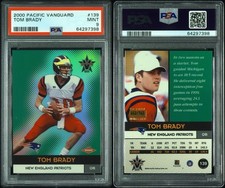 2000 Pacific Vanguard /762 Tom Brady #139 RC Patriots Rookie PSA 9 Mint