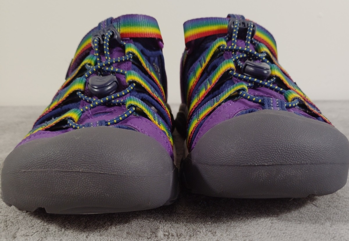 Sandali scarpe da acqua Keen Youth Newport H2 taglia 4 viola multi tillandsia