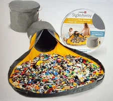 QT Creative SlideAway Toy Storage Organizer And Play Mat