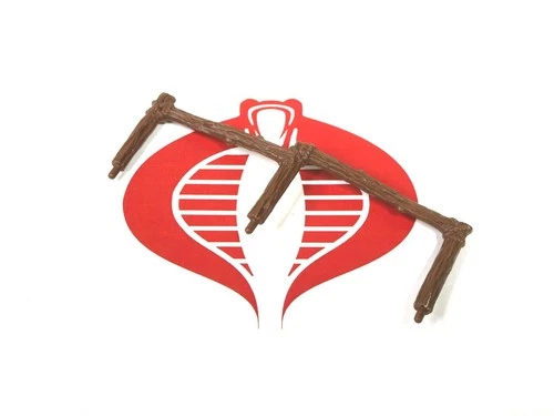 STAR WARS Playset EWOK VILLAGE Wooden 3 Post Railing 1983 ROTJ Original Part