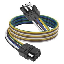 6 Way Square Trailer Wire Adapter Extension Cable 6-Pin Square Male to Female