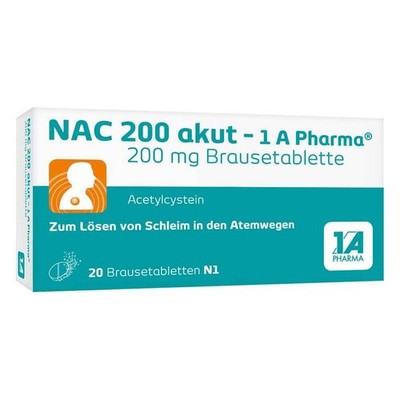 NAC 200 akut 1A Pharma Brausetabletten · 20 St · PZN 00562726