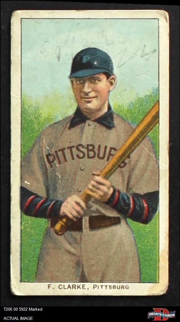 1909 T206 Fred Clarke Bat Pirates HOF VARIATION 1 - POOR