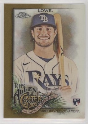 2022 Topps Allen & Ginter Chrome Gold Refractor 12/50 Josh Lowe Rookie RC 0qh8