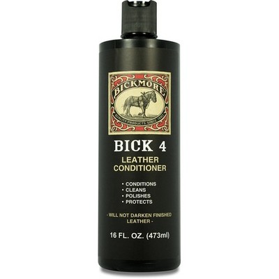 Bick 4 Leather Conditioner & Cleaner 16 oz Will Not Darken Wax Free by Bickmore