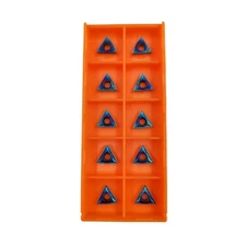 10PCS TCMT110204 Carbide Inserts, Nano-Blue, Fits STFCR11 Boring Bars, Lathe