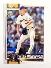 2026 Topps #10 JACOB MISIOROWSKI Rookie Card RC Milwaukee Brewers Cy Young? QTY. rookie card picture